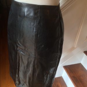 Giorgio Fiorlini Collection Faux Leather Skirt